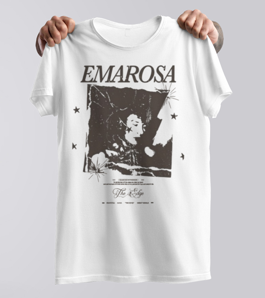 Emarosa The Edge Stars And Map Vintage Style T-Shirt