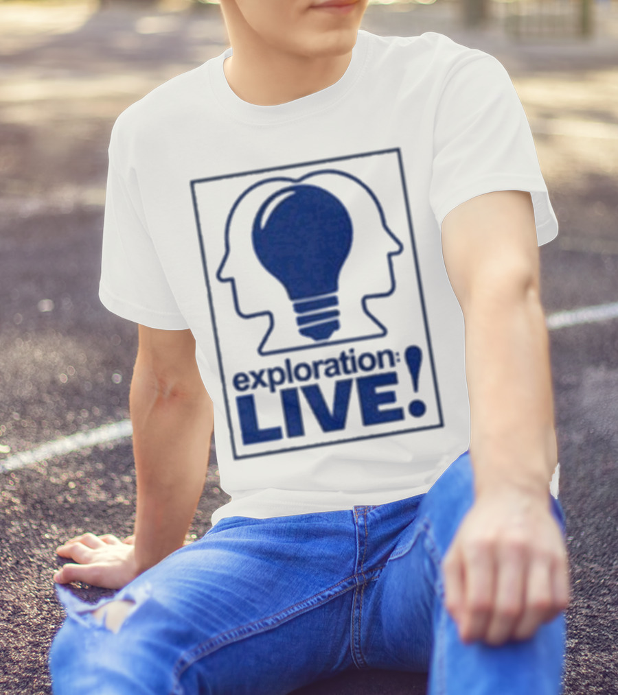 Exploration Live Heads With Lightbulb Icon T-Shirt