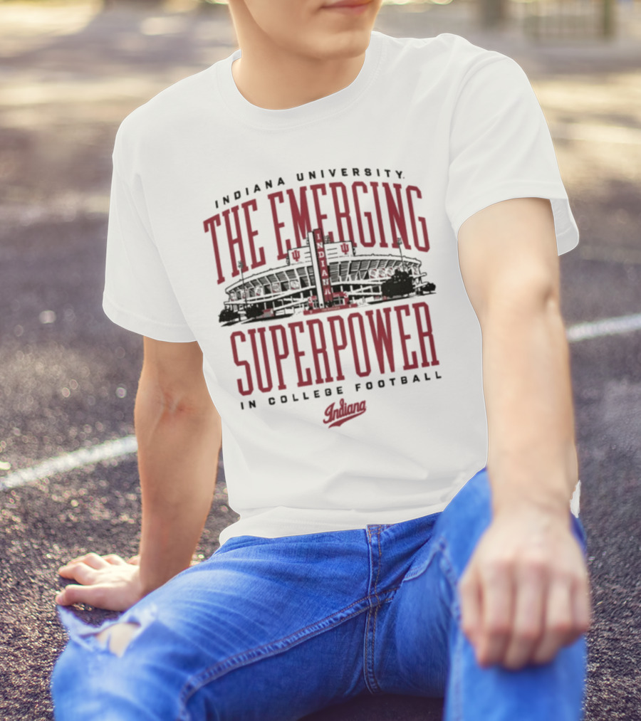 Indiana University The Emerging Superpower In College Football Hoosiers T-Shirt