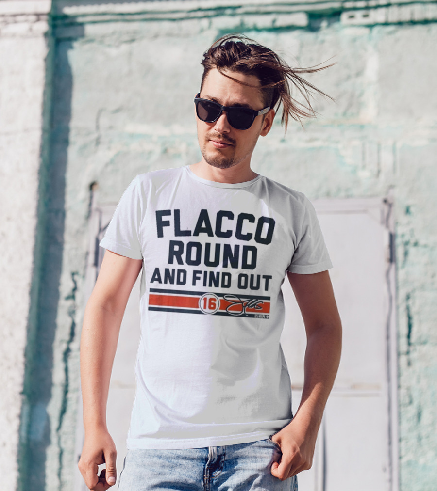 Flacco Round And Find Out 16 NFLPA Cincinnati Bengals T-Shirt