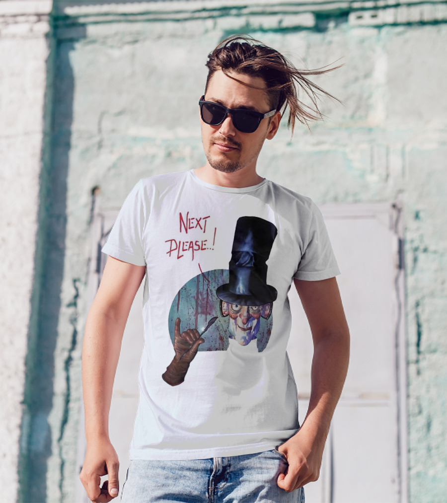 John Bolton1989 Next Please Horror Graffiti Halloween T-Shirt