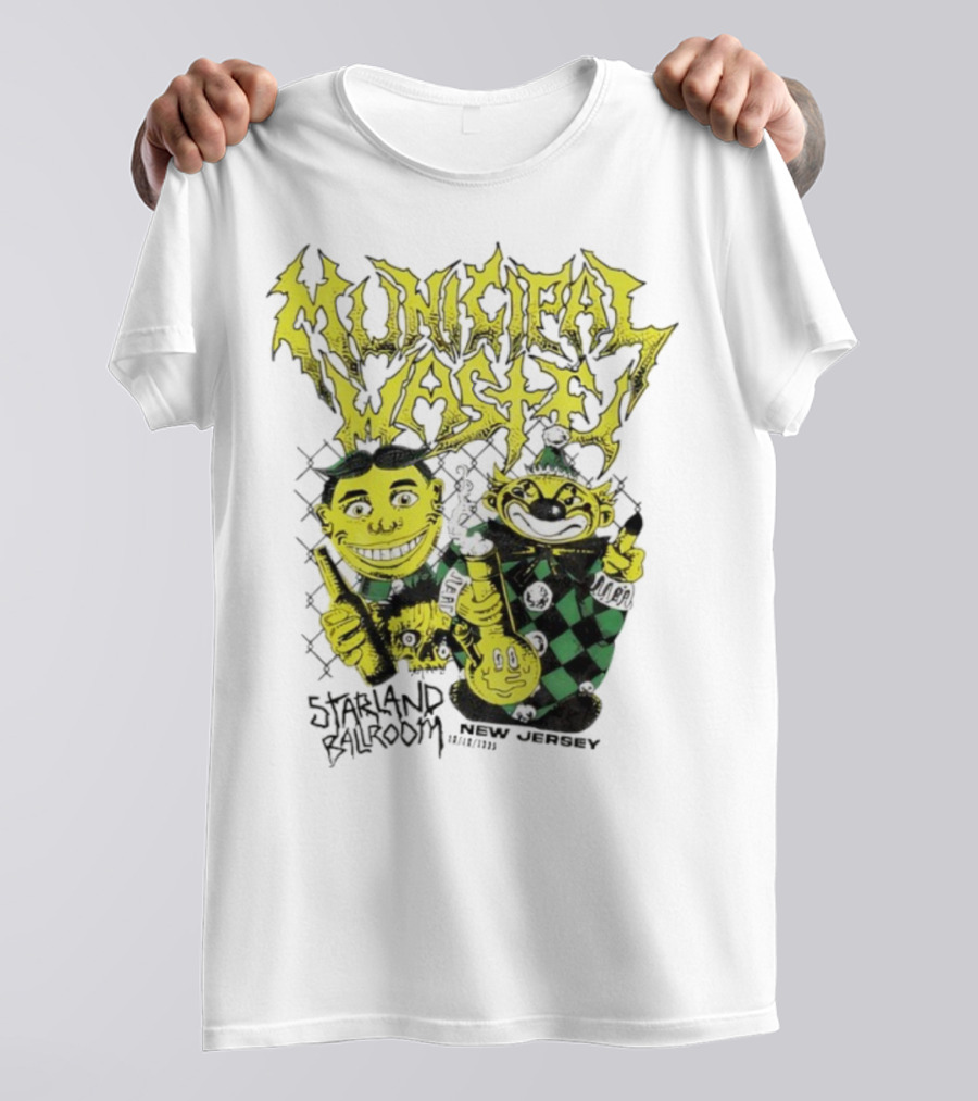 Municipal Waste Toxic Characters New Jersey Event 2023 T-Shirt