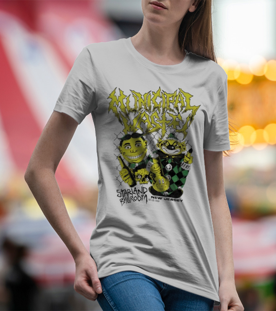 Municipal Waste Toxic Characters New Jersey Event 2023 T-Shirt