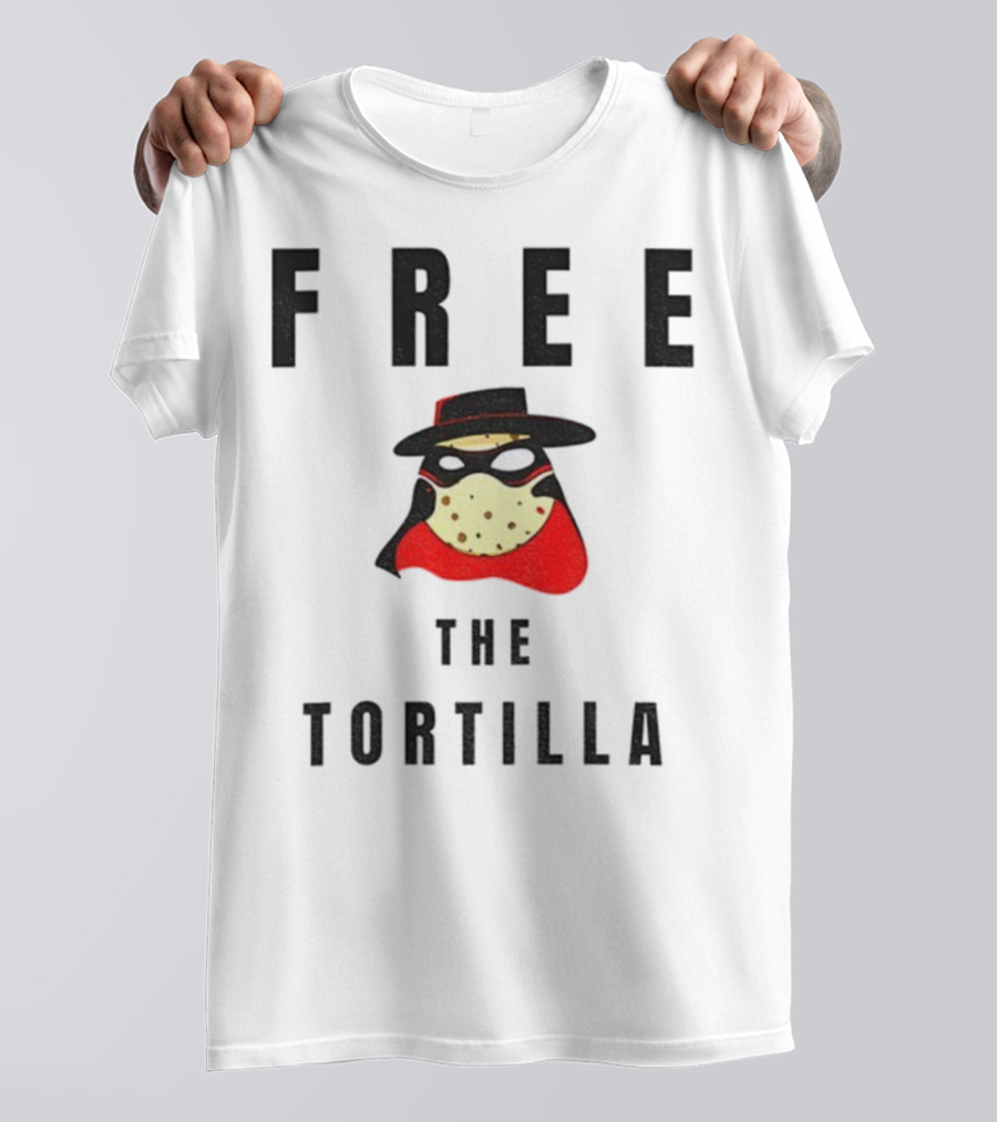 FREE THE TORTILLA MatadorTilla Dark Masked Hero Hat T-Shirt