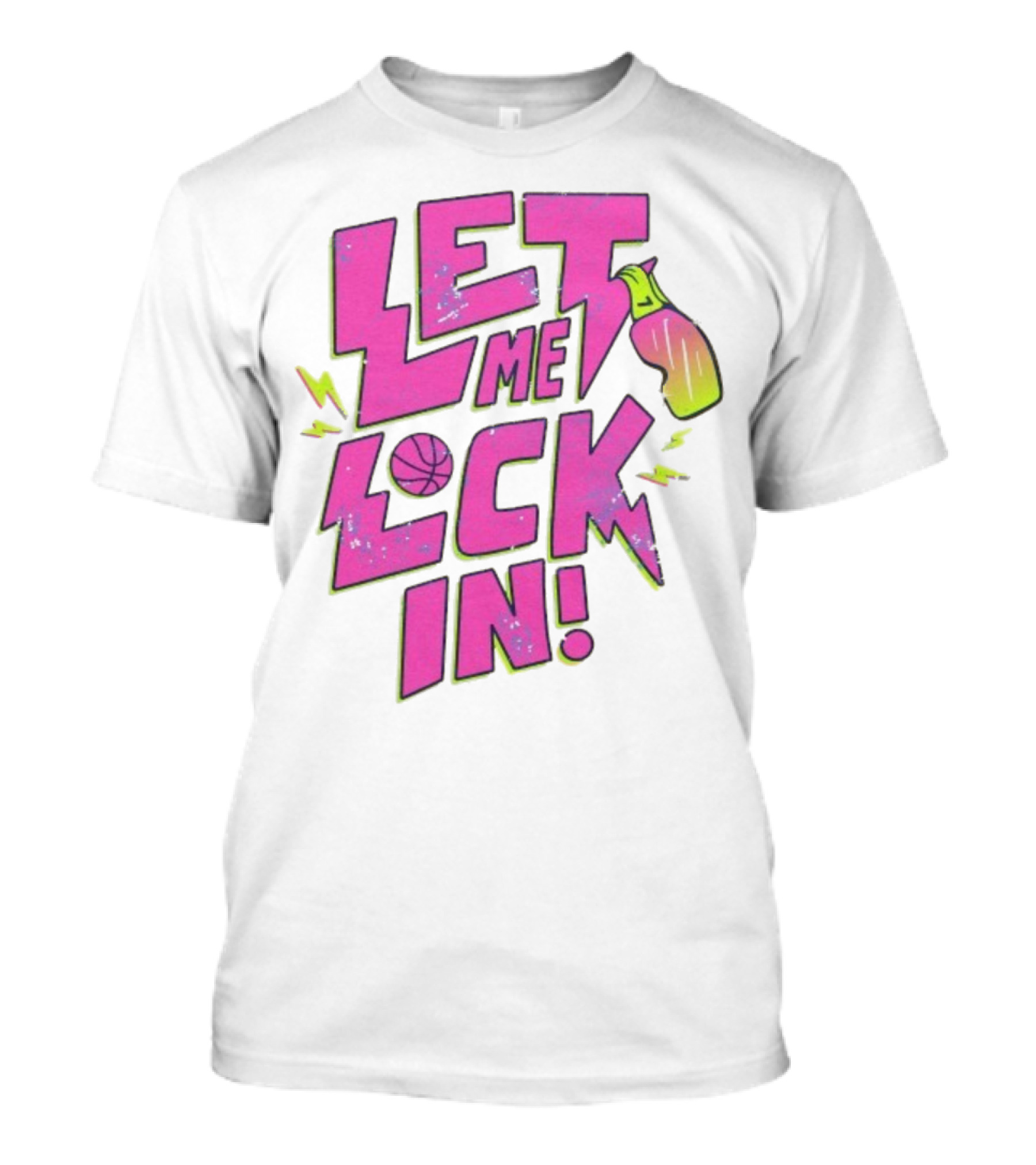 Looney Tunes Oklahoma Thunder Let Me Lock In Basketball Bottle Lightning T-Shirt