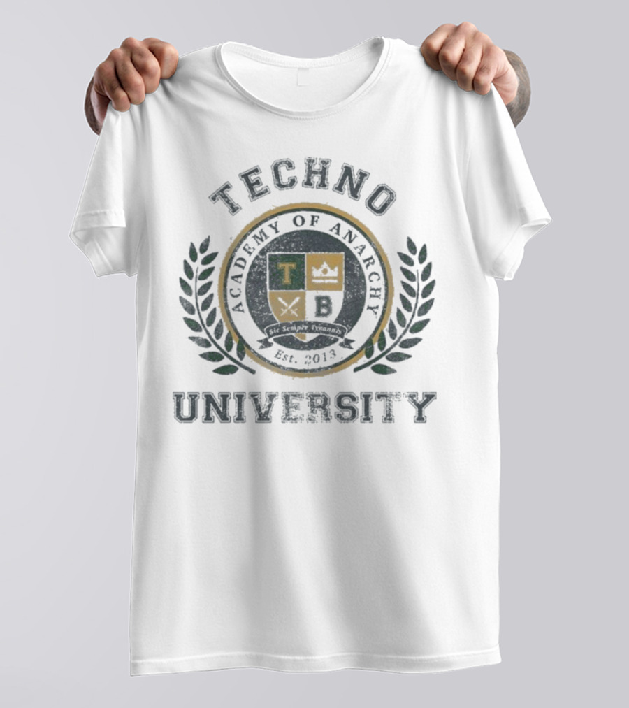 Technoblade Academy Of Anarchy University Vintage Crest Est. 2013 T-Shirt