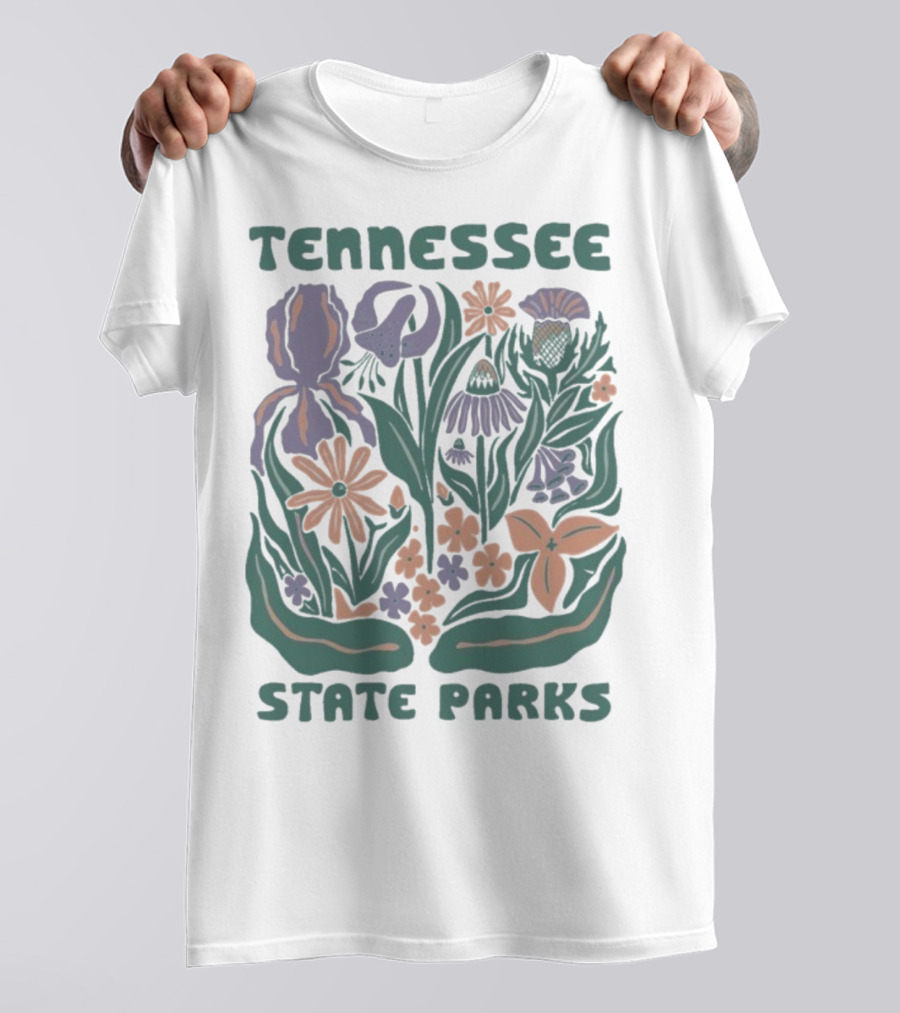 Tennessee State Parks Flowers Wildflower Collection T-Shirt