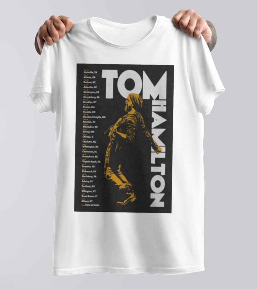 Tom Hamilton Jr Tour 2025 Nashville Atlanta Chicago Brooklyn Dates T-Shirt