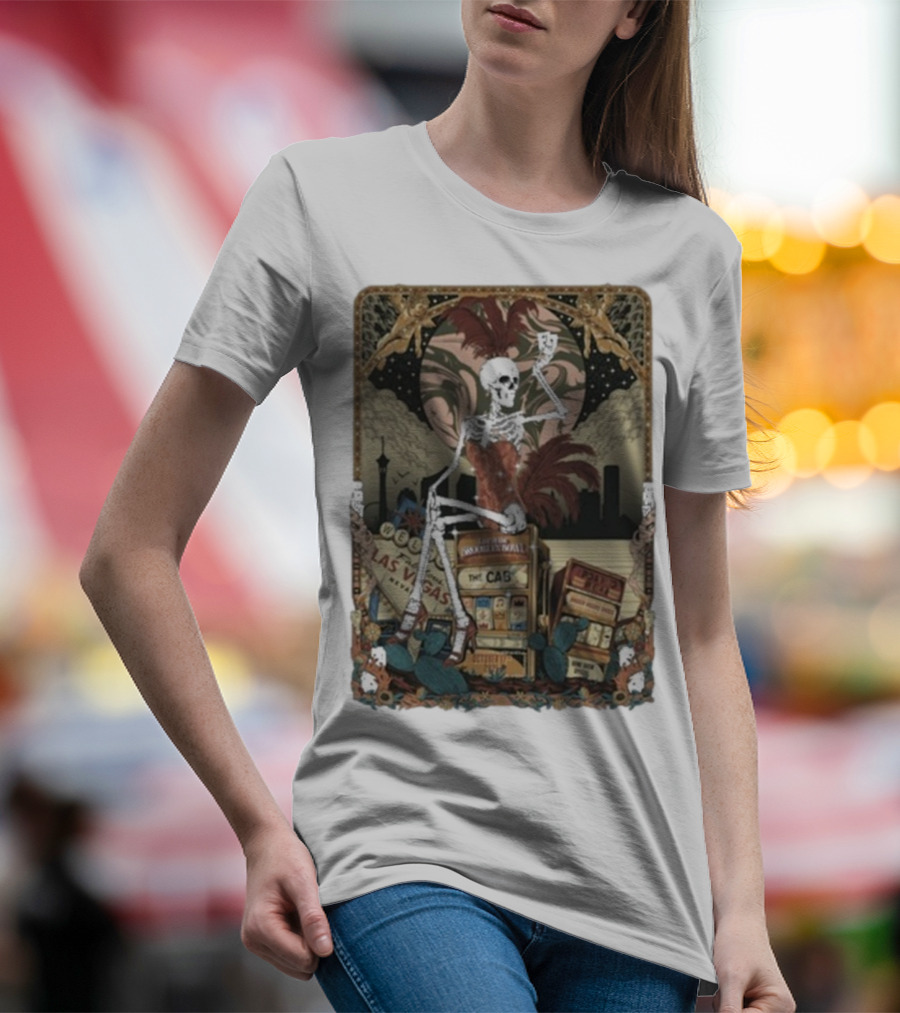 The Cab Welcome To Las Vegas Brooklyn Bowl NY 2025 Skeleton T-Shirt