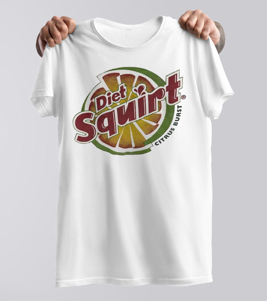 Diet Squirt Citrus Burst Retro Beverage Label T-Shirt