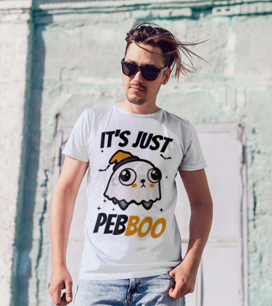 It's Just PebBoo Halloween Ghost Plush Cute Kawaii Spooky T-Shirt