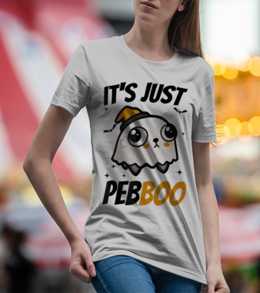It's Just PebBoo Halloween Ghost Plush Cute Kawaii Spooky T-Shirt