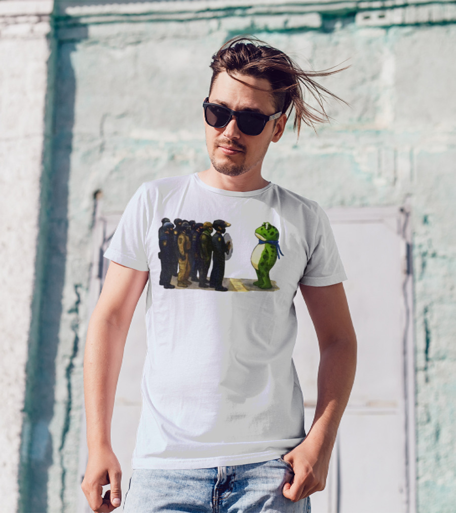 Portland Frog Protest Against ICE Deportation Resistance T-Shirt