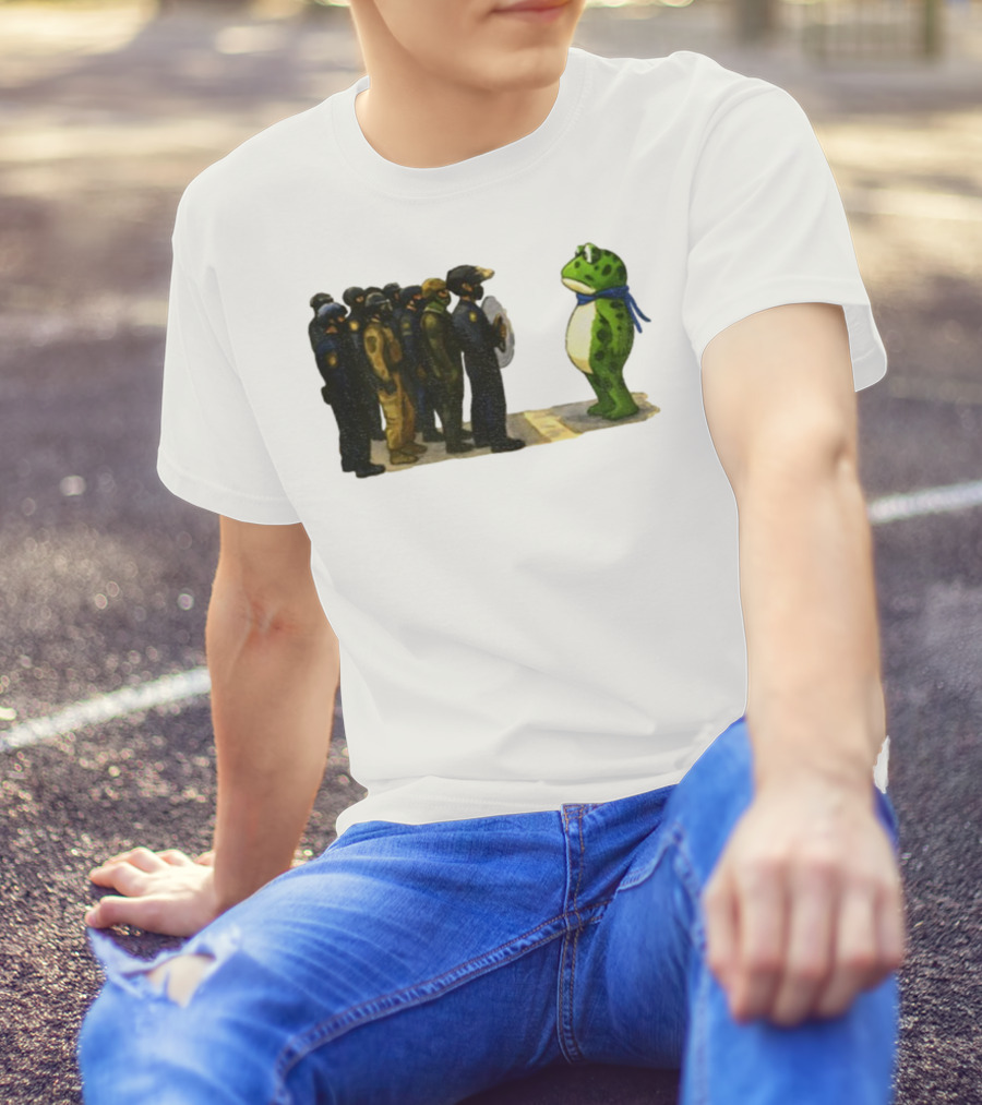 Portland Frog Protest Against ICE Deportation Resistance T-Shirt