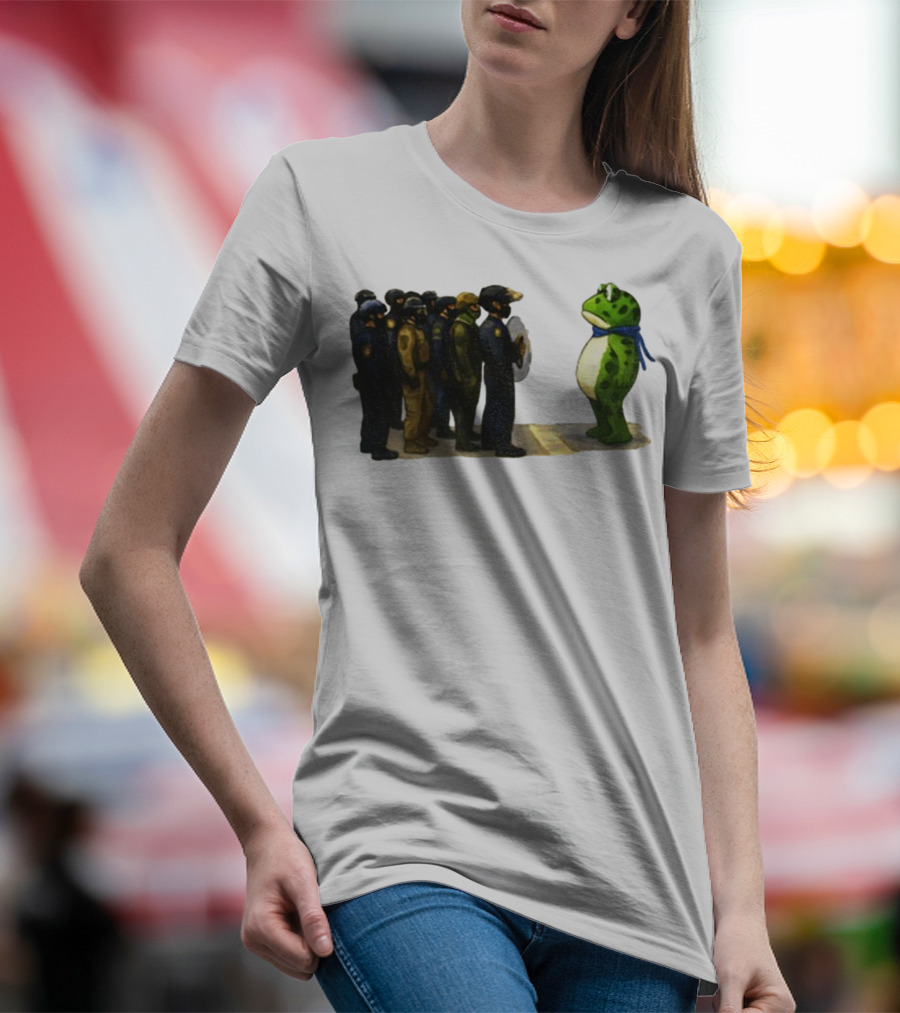 Portland Frog Protest Against ICE Deportation Resistance T-Shirt