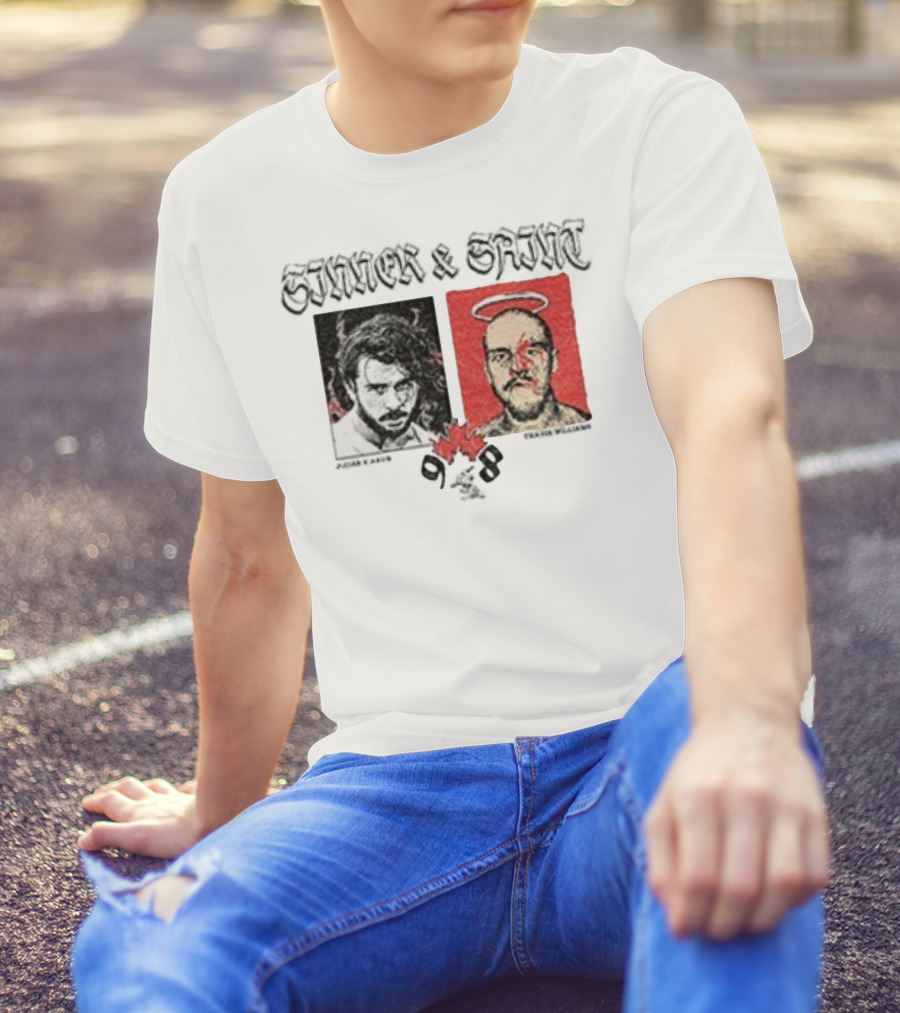 Sinner Saint Judas Icarus Travis Williams Canadian Wrestling Portraits T-Shirt