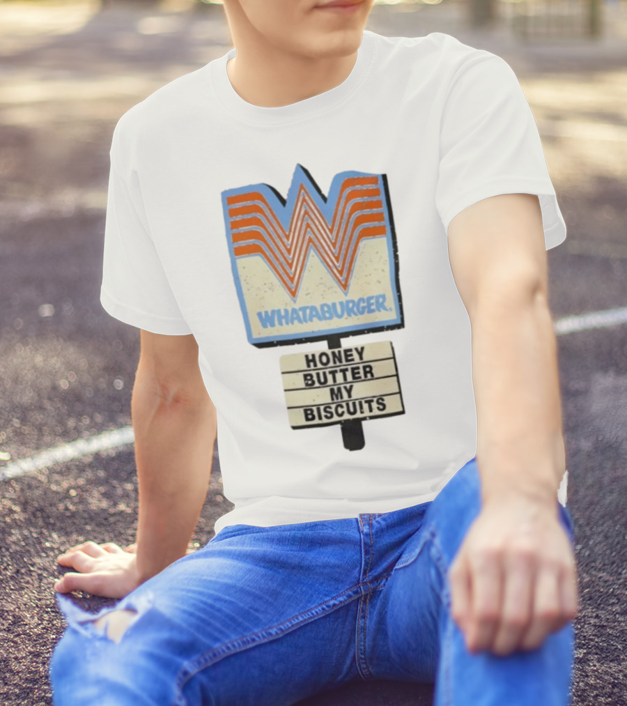 Whataburger Honey Butter My Biscuits Retro Logo T-Shirt