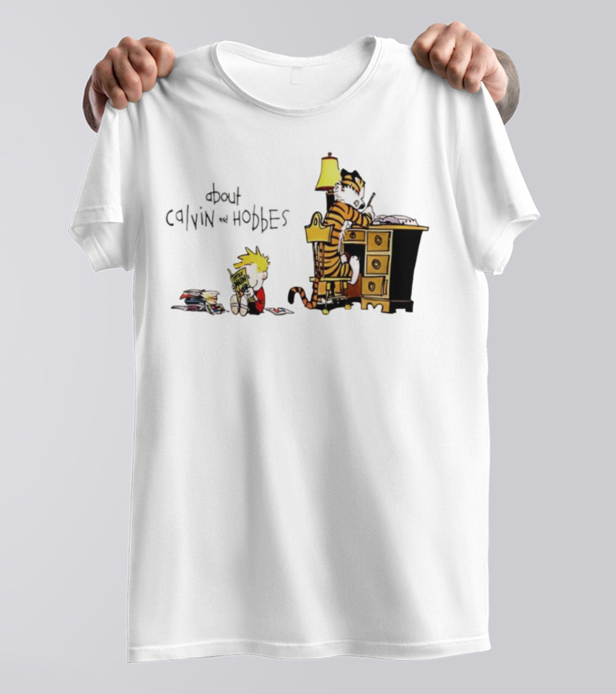 About Calvin And Hobbes Comics Reading And Writing T-Shirt