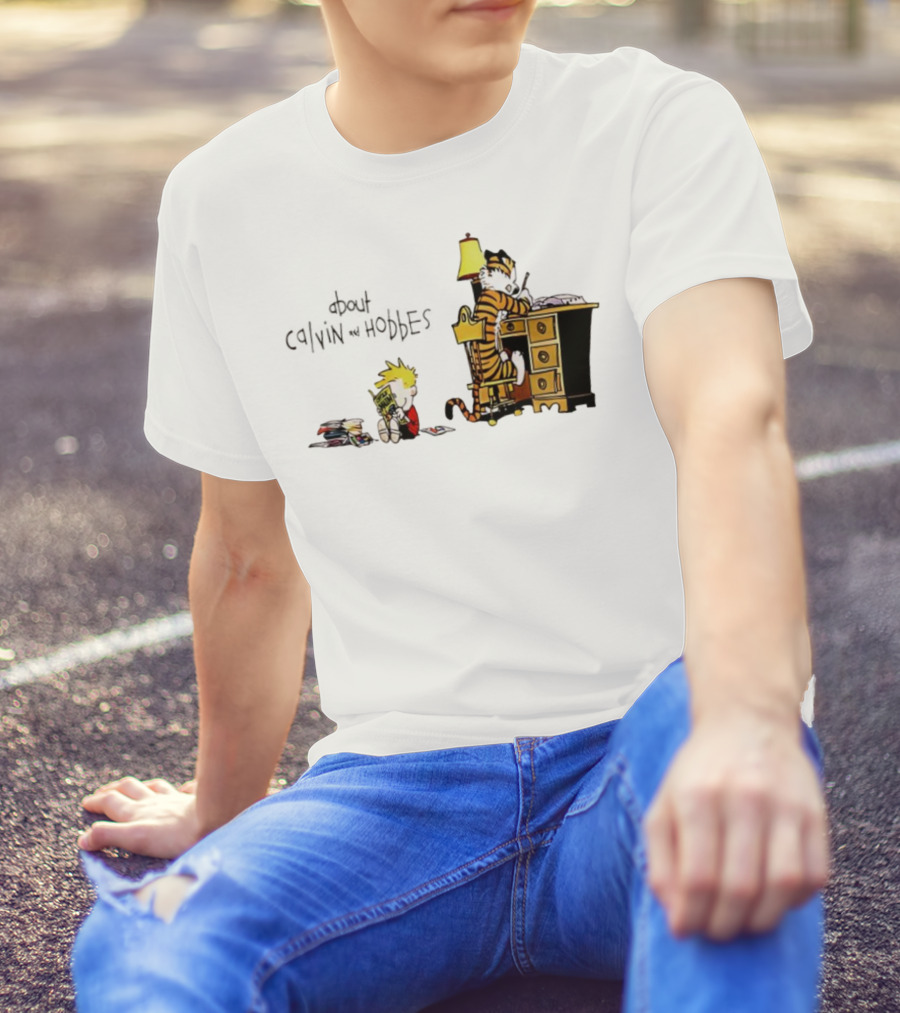 About Calvin And Hobbes Comics Reading And Writing T-Shirt