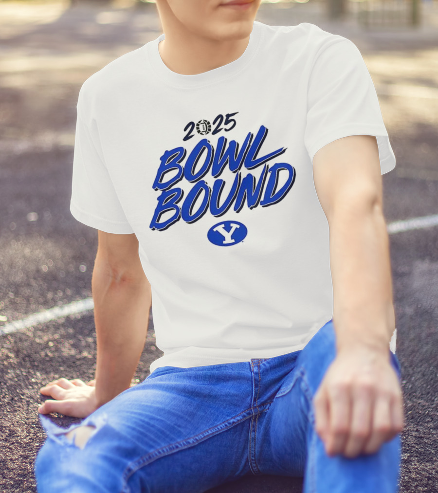 2025 Bowl Bound BYU Cougars Football Y Logo T-Shirt