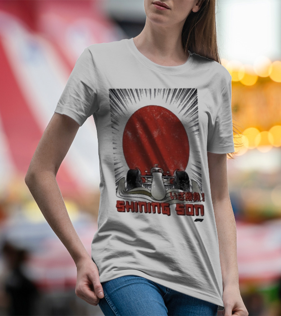 Shining Son Formula 1 Racing Car Japanese Sun T-Shirt