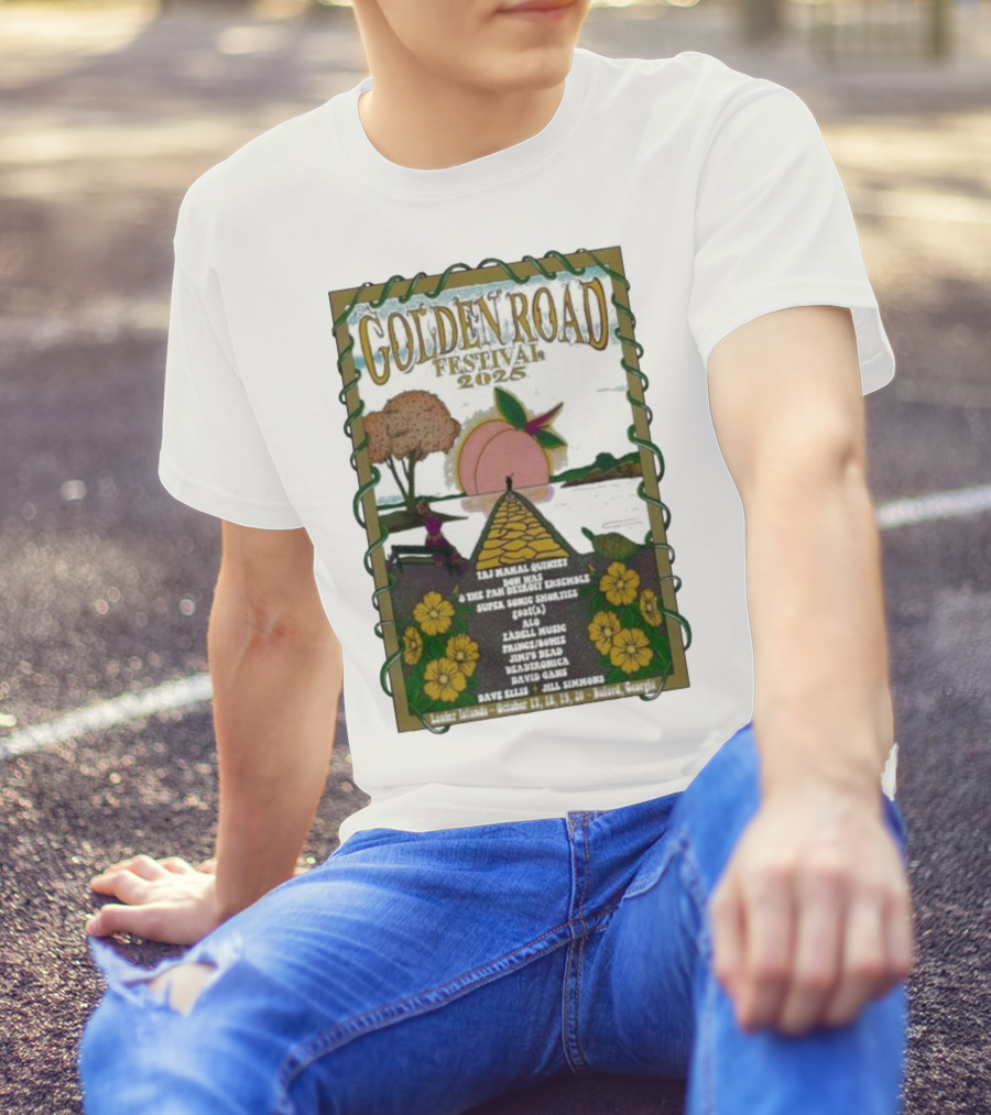 Golden Road Festival Buford Georgia October 17-20 2025 Taj Mahal Quintet Concert Event T-Shirt