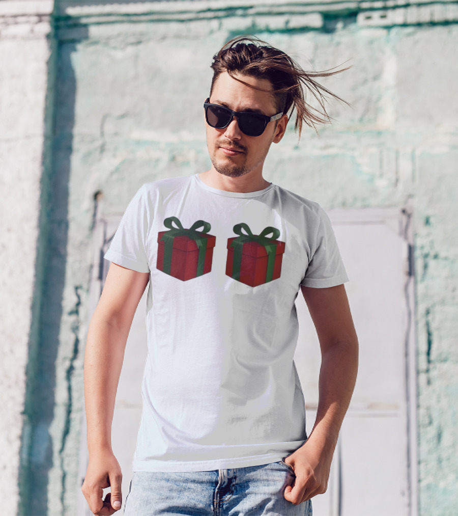 Just Here For The Presents Gifts Holiday Humor T-Shirt