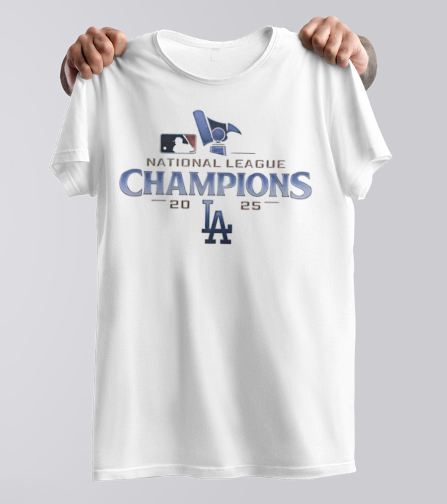 Los Angeles Dodgers 2025 National League Champions LA T-Shirt