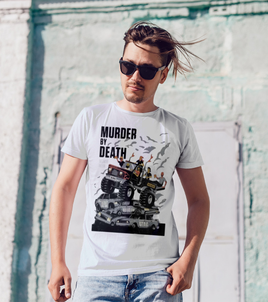 Murder By Death October 19 2025 Salt Lake City Tour Utah Depot Event Monster Truck Illustration T-Shirt