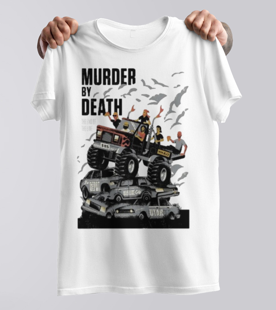 Murder By Death October 19 2025 Salt Lake City Tour Utah Depot Event Monster Truck Illustration T-Shirt