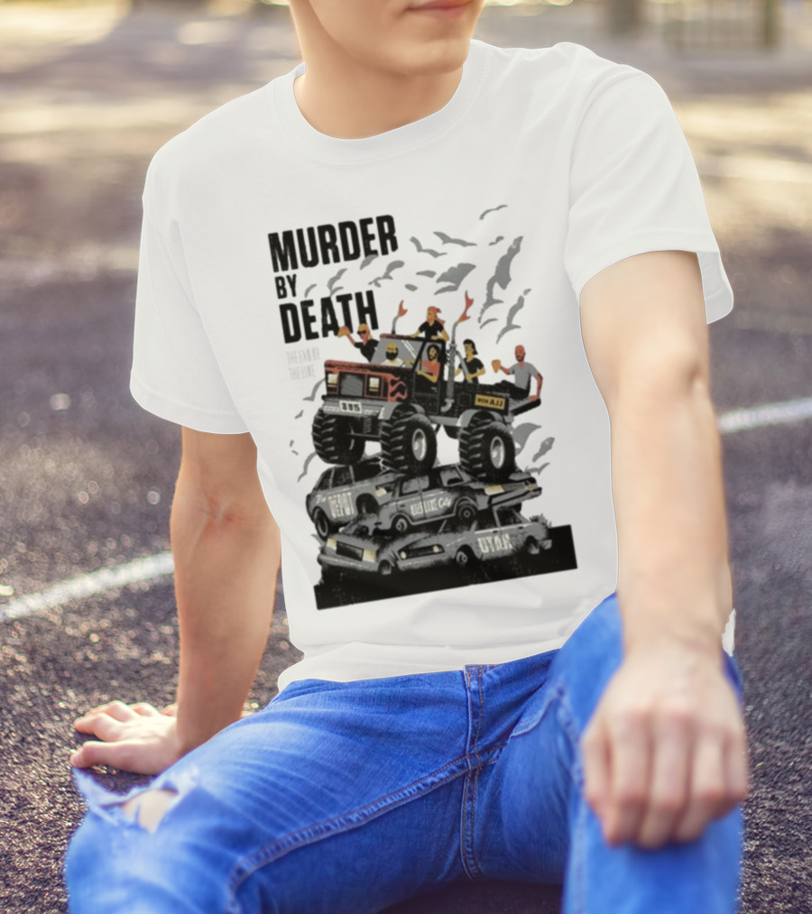 Murder By Death October 19 2025 Salt Lake City Tour Utah Depot Event Monster Truck Illustration T-Shirt