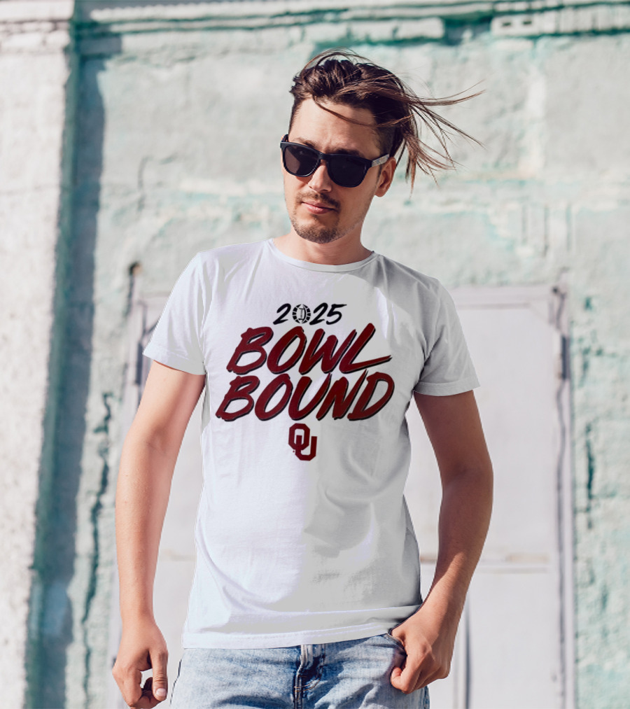 2025 Oklahoma Sooners Bowl Bound OU Logo T-Shirt