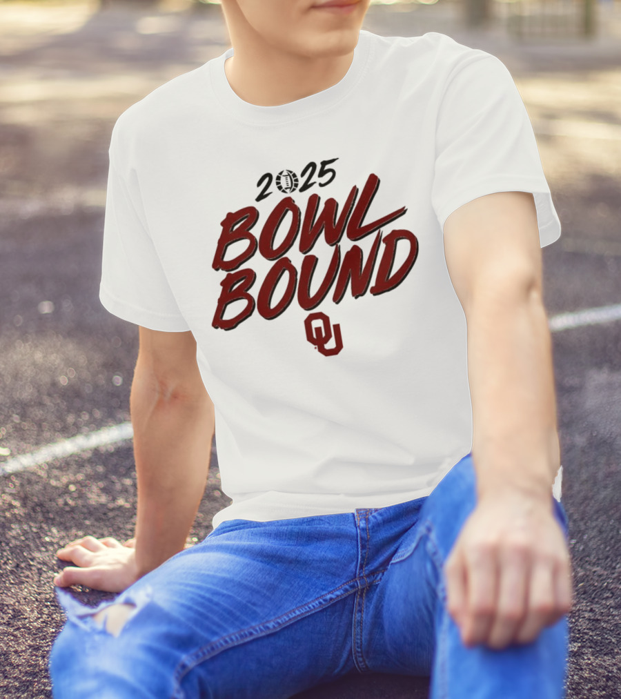 2025 Oklahoma Sooners Bowl Bound OU Logo T-Shirt