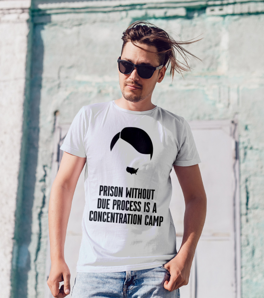 Prison Without Due Process Is A Concentration Camp Face Icon Illustration T-Shirt