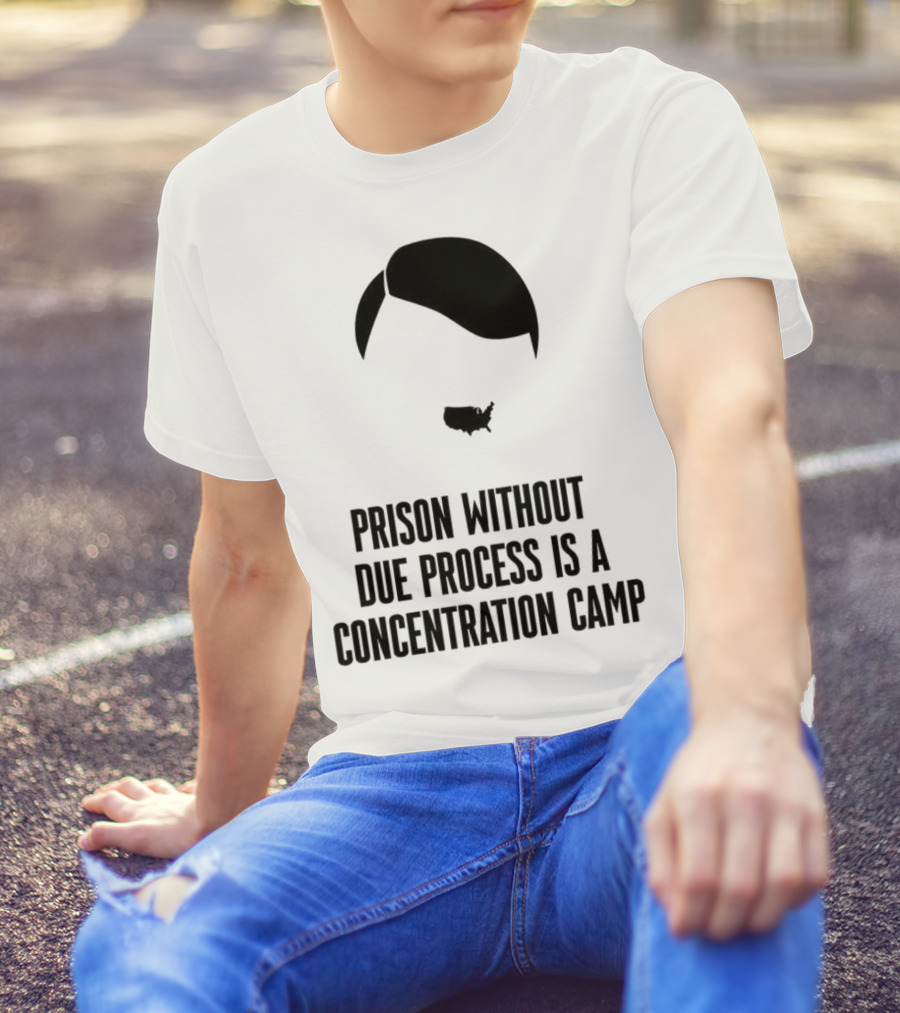 Prison Without Due Process Is A Concentration Camp Face Icon Illustration T-Shirt