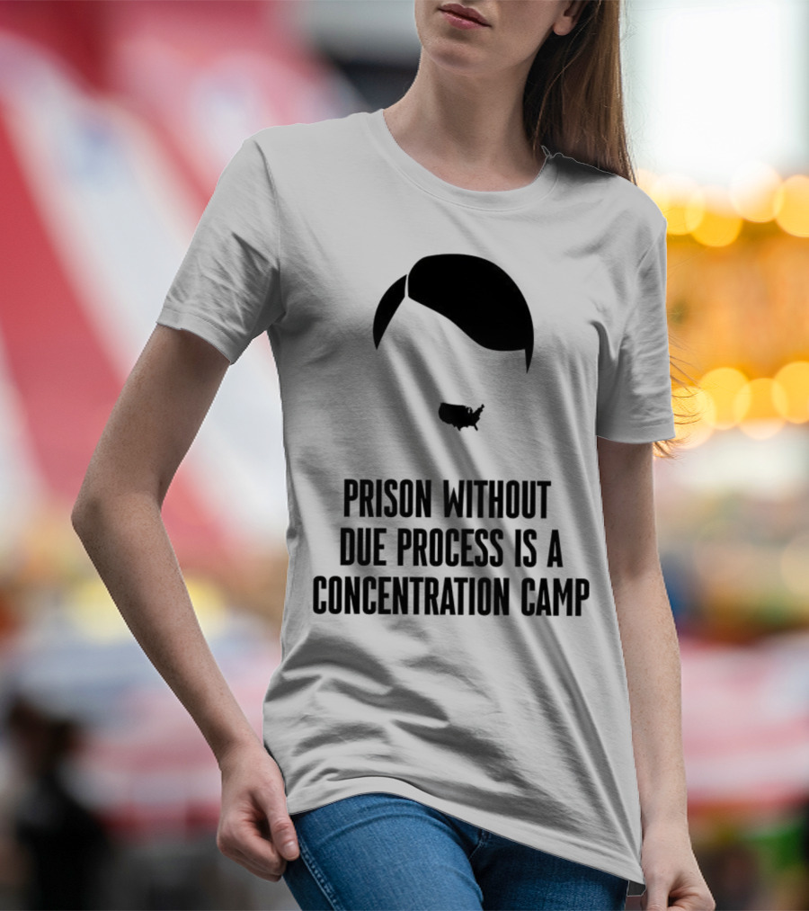 Prison Without Due Process Is A Concentration Camp Face Icon Illustration T-Shirt