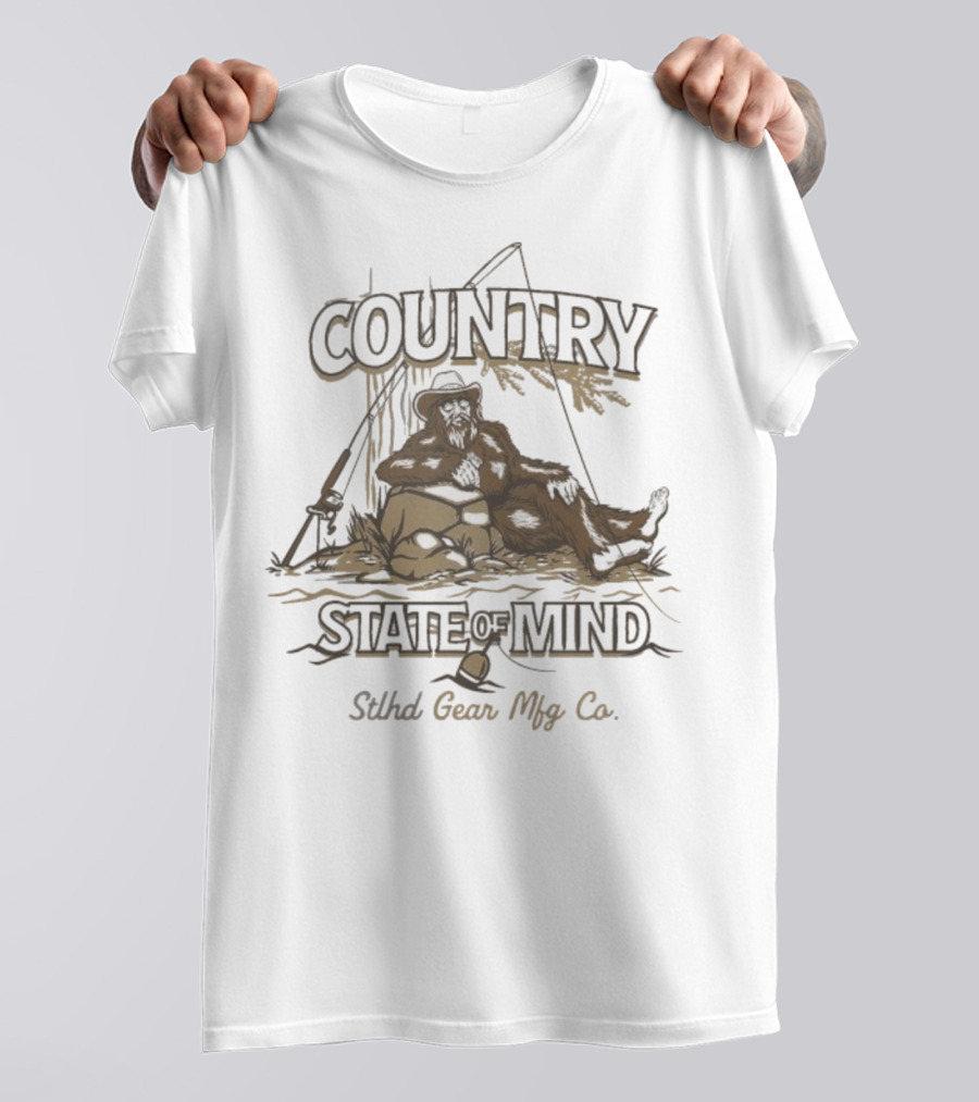 Country State Of Mind Stlhd Gear Mfg Co Fishing T-Shirt