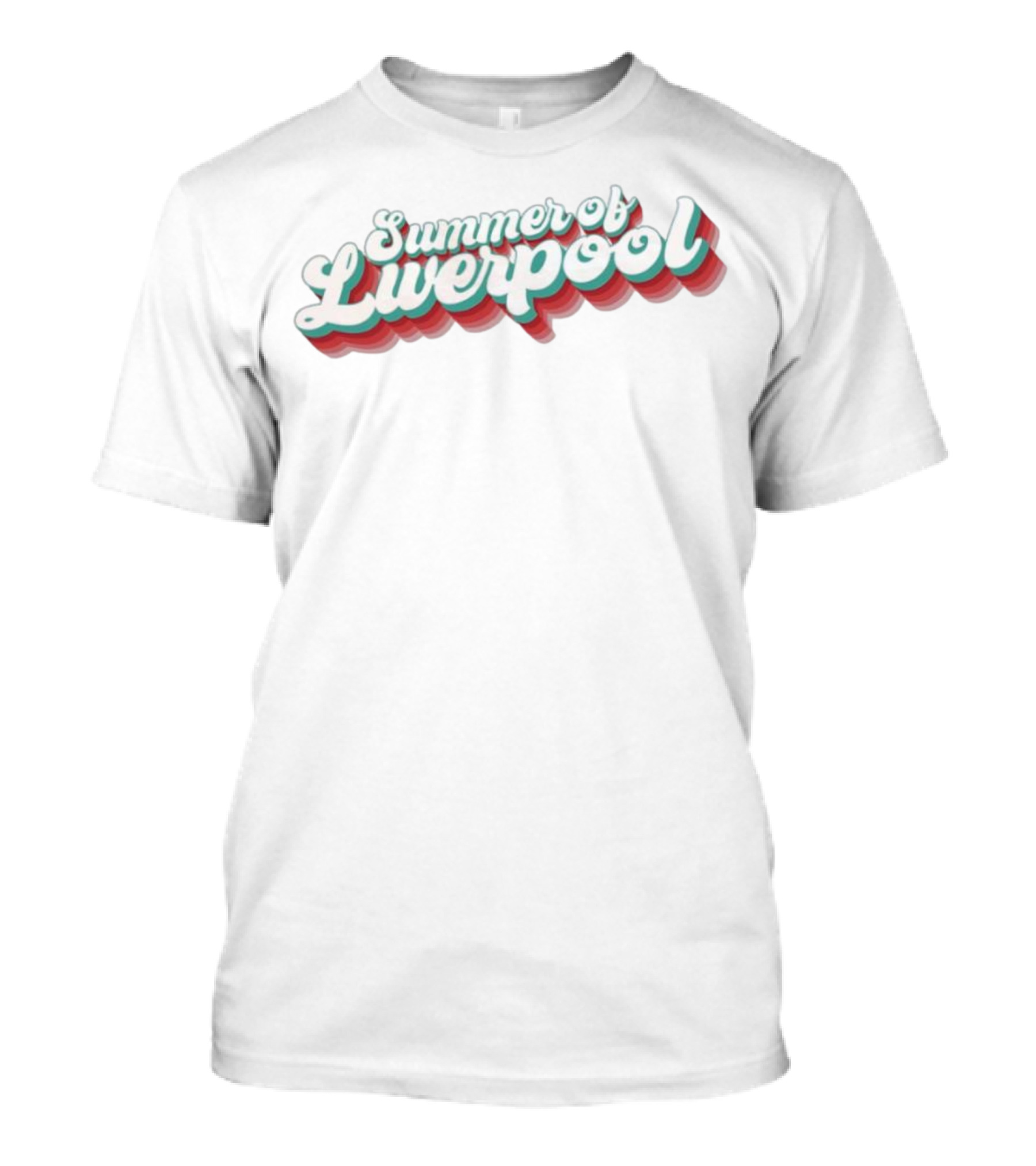 Summer Of Liverpool Vintage Text Cascade T-Shirt