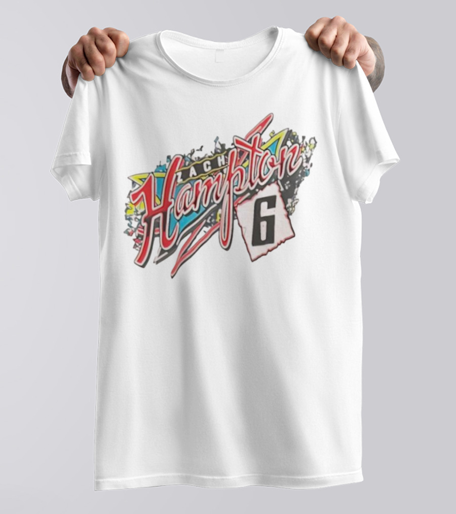 Zach Hampton 6 Vibrant Indiana Style Retro Graffiti T-Shirt