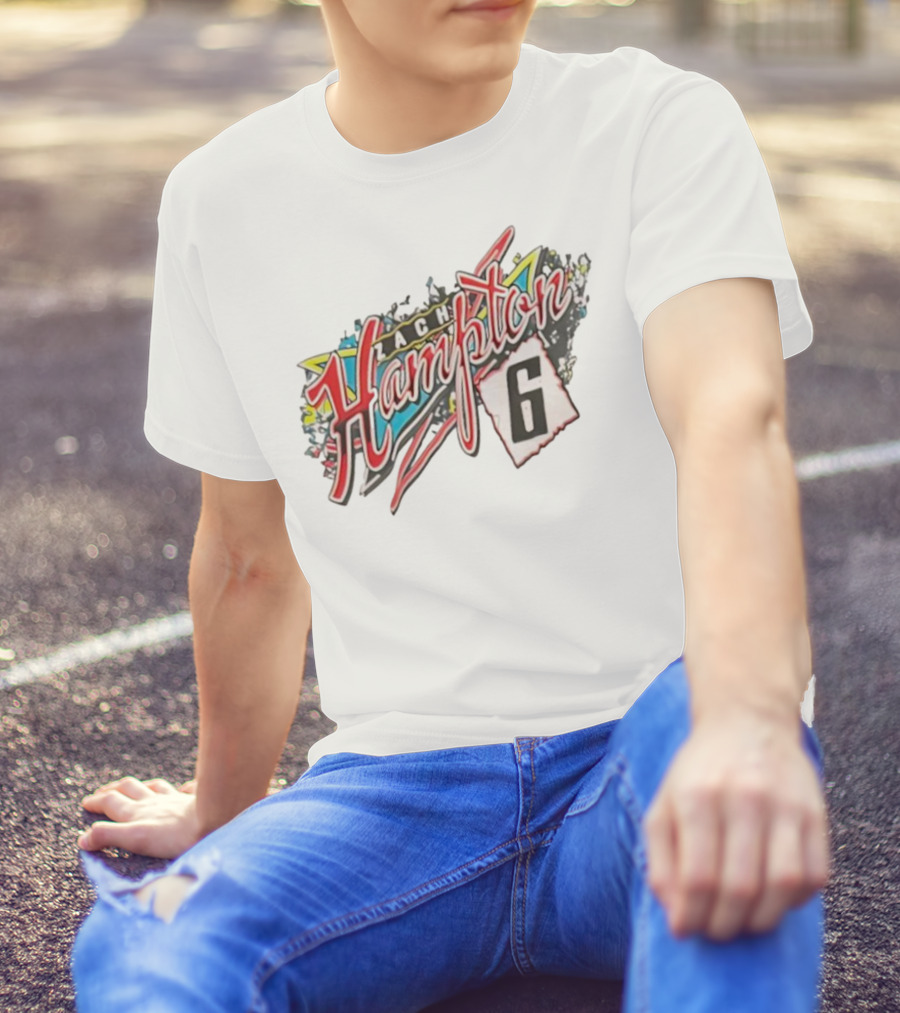 Zach Hampton 6 Vibrant Indiana Style Retro Graffiti T-Shirt