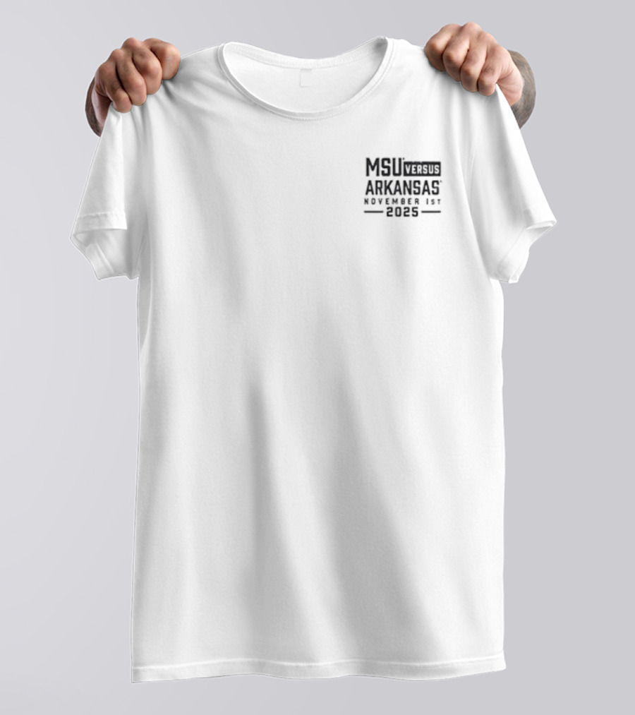 Arkansas Razorbacks Vs Mississippi State Bulldogs September 1st 2025 Football Game Day Helmet Double-Sided T-Shirt