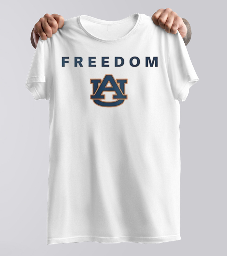 Auburn Tigers Auburn University AU Logo Freedom Charlie Kirk T-Shirt