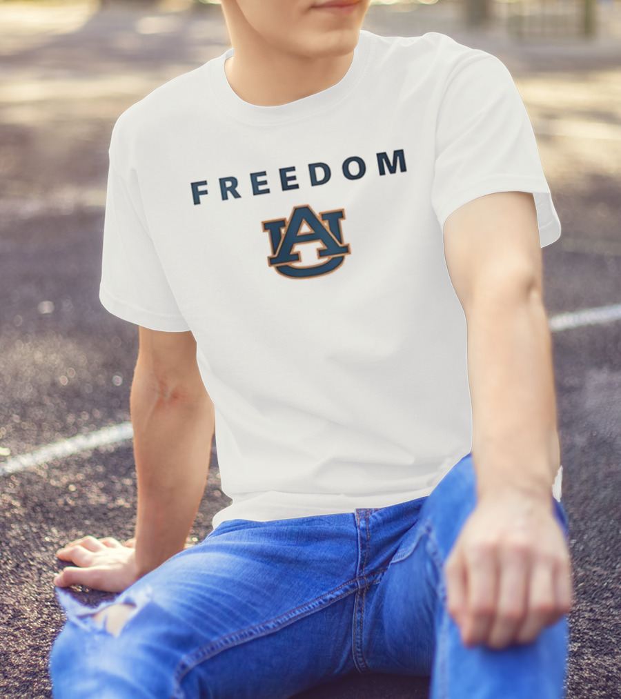 Auburn Tigers Auburn University AU Logo Freedom Charlie Kirk T-Shirt