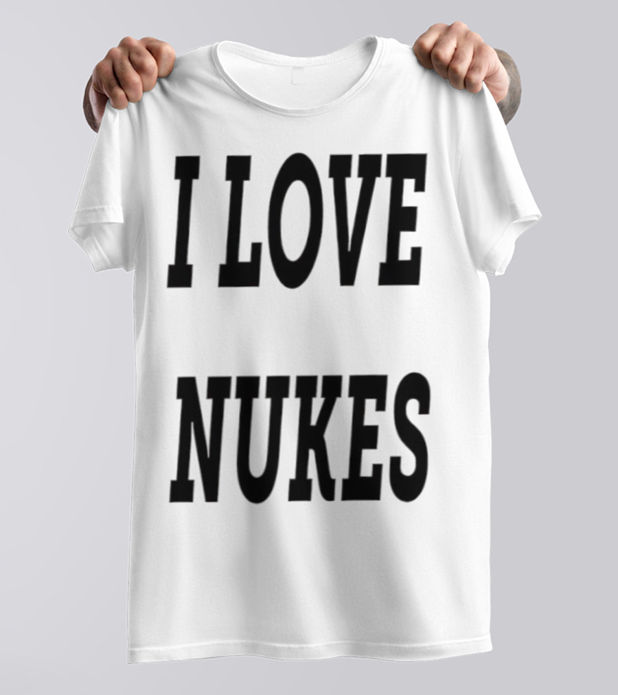 I Love Nukes DJ Smokey Retro Vibe T-Shirt