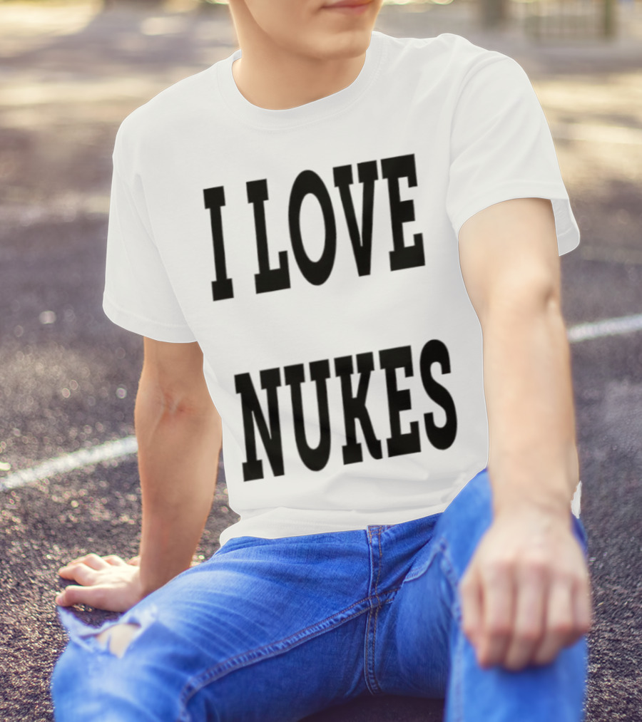 I Love Nukes DJ Smokey Retro Vibe T-Shirt