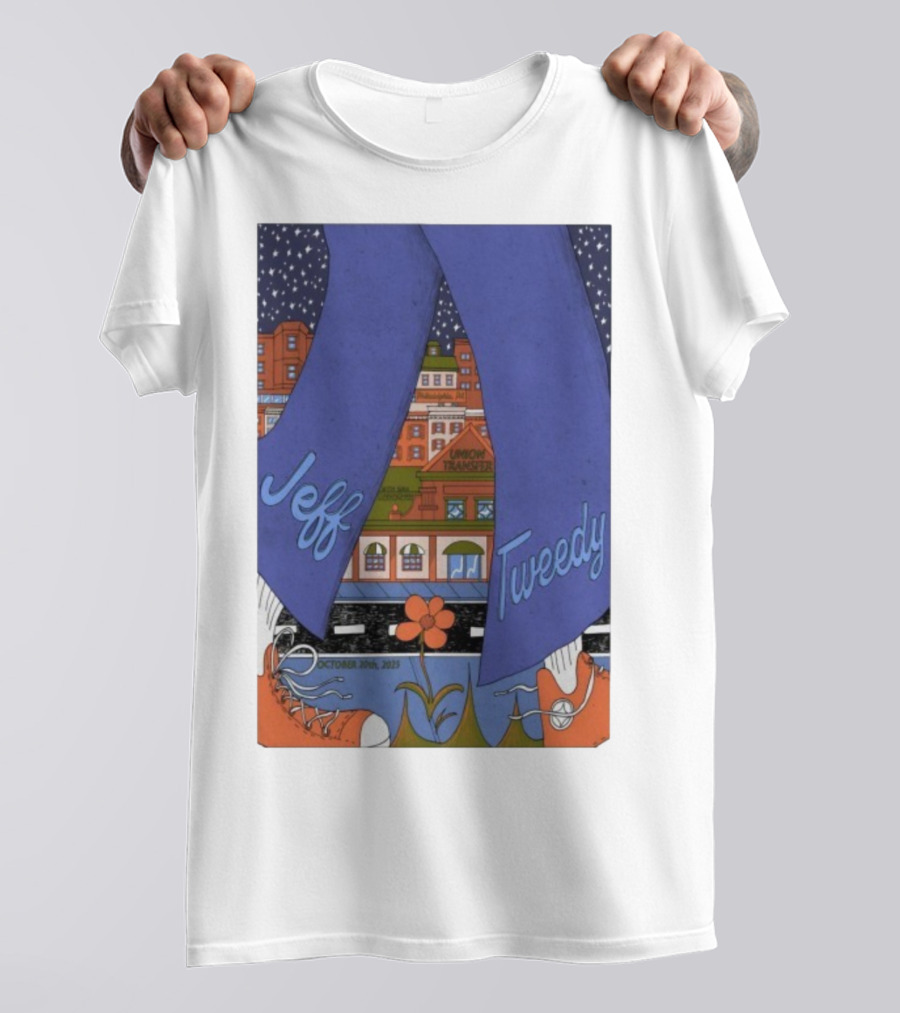 Jeff Tweedy October 20 2025 Union Transfer Retro Concert Design T-Shirt