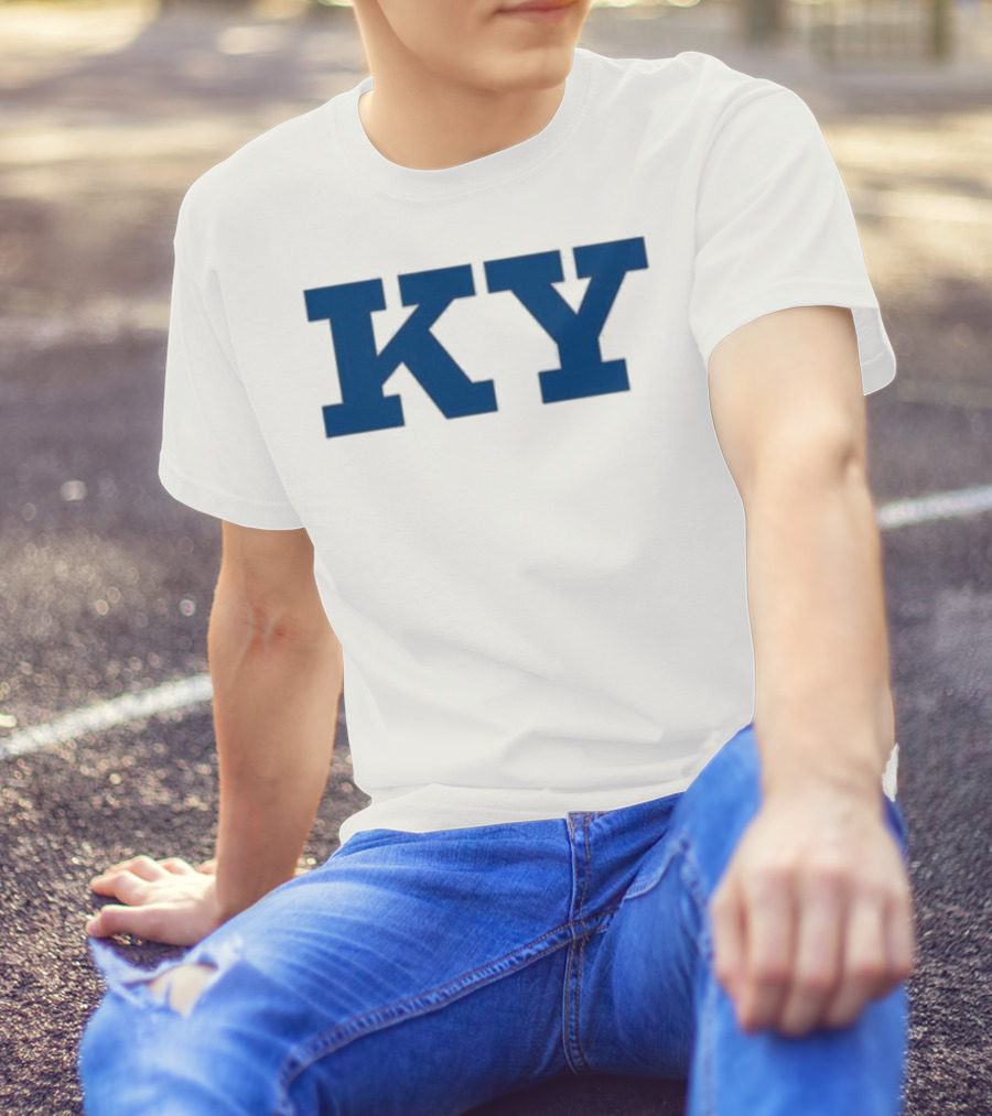 Kentucky KY Bold Blue Letters Iconic State Pride T-Shirt