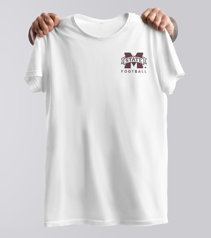Mississippi State University Bulldogs MSU Football Bully Mascot Double-Sided T-Shirt