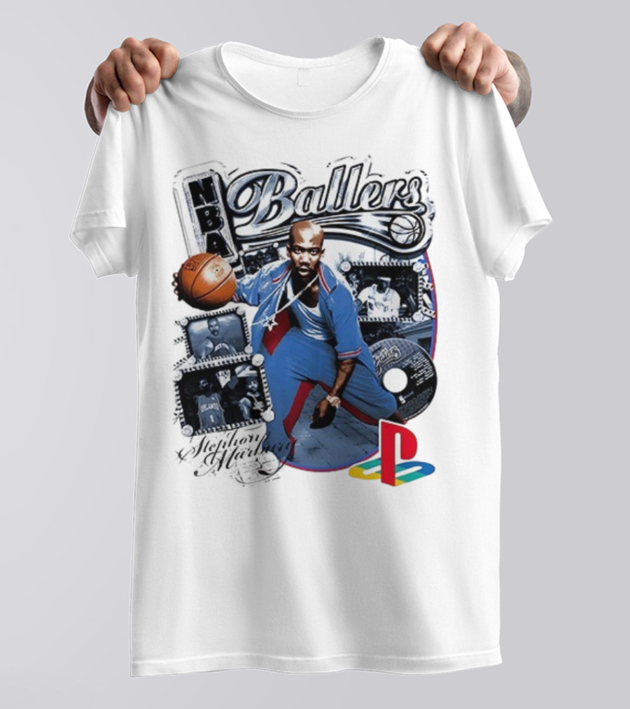 NBA Ballers Stephon Marbury PS2 Experience Fantasy Lifestyle Of An NBA Superstar T-Shirt