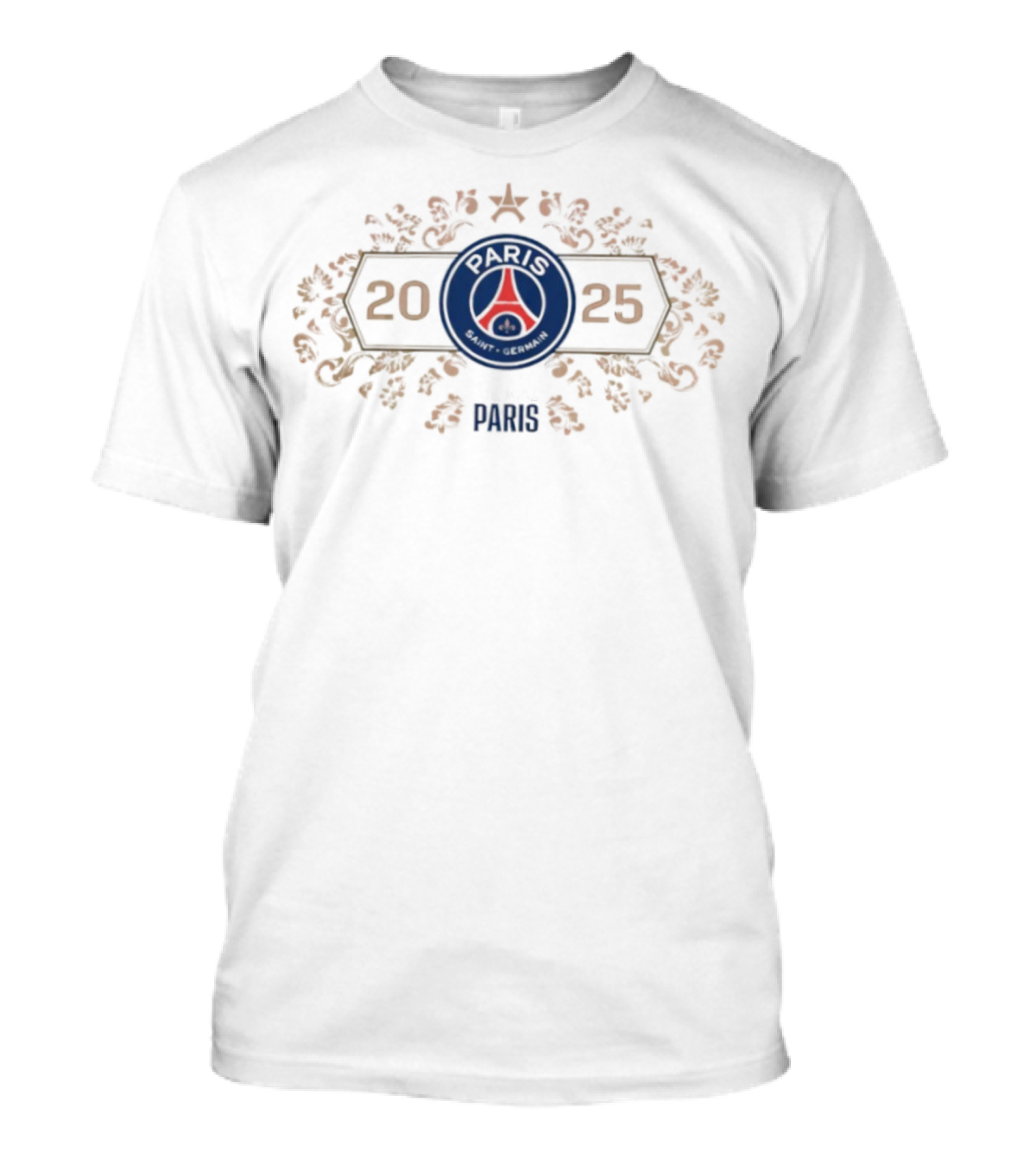 Paris Saint-Germain 2025 Champions D’Europe Team Iconic Season T-Shirt